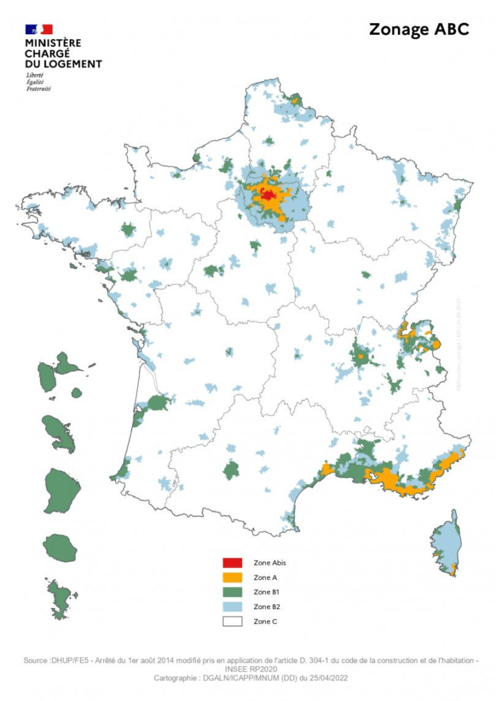 Carte France- zones tendues